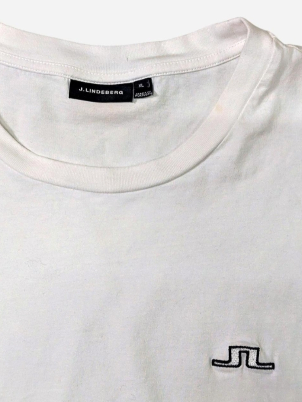 J. Lindberg Darren white cotton t-shirt Size XL - Picture 3 of 3